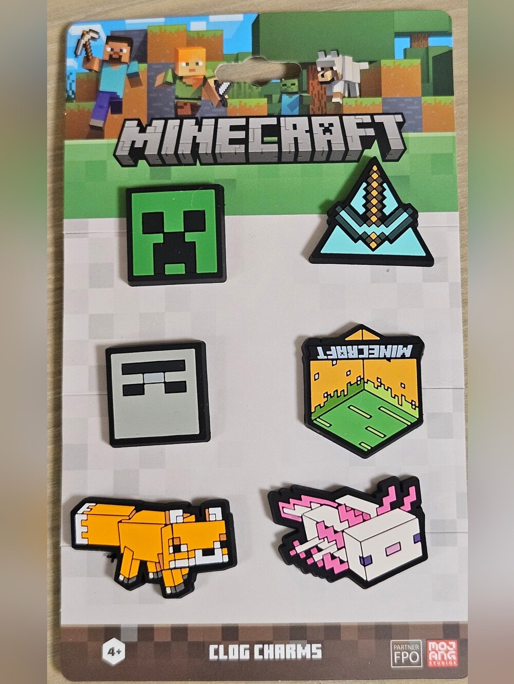 Minecraft Jibbitz Charms  for Crocs 6 Pack NEW